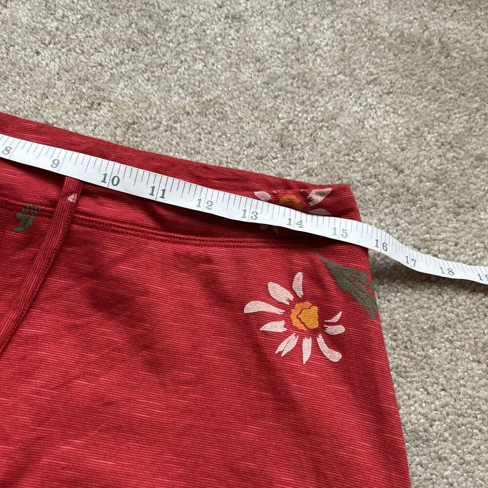Toad and Co Skort Women Medium Red Floral Granola Girl Gorpcore Outdoors Sporty - Picture 4 of 7